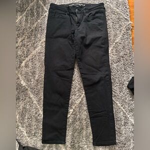 American Eagle Women’s Black Jeans Super Super Stretch 8 Short